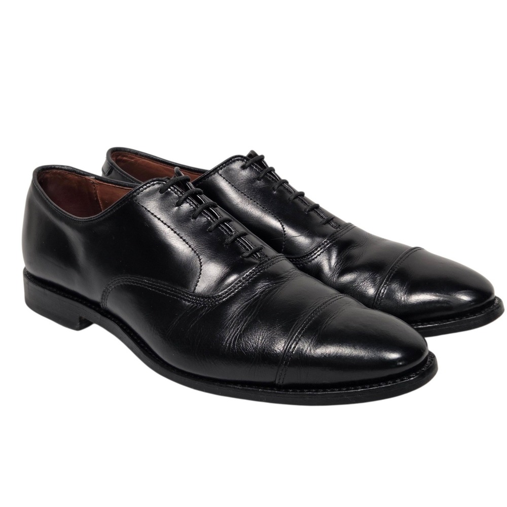 Allen Edmonds Park Avenue 5615 Oxford Mens 11 D Black Leather Cap Toe Dress Shoe